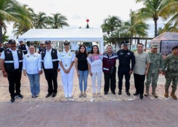 Puerto Morelos inicia operativo vacacional para dar atención y protección a visitantes