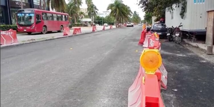 Se reabre a la circulación carril de la zona hotelera de Cancún