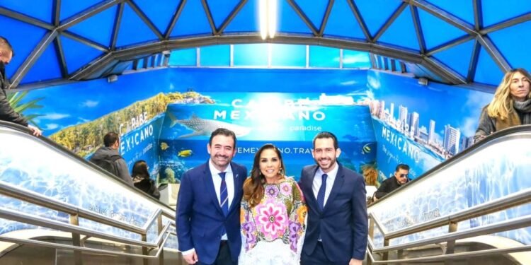 Con campaña en Puerta del Sol relanzan en Madrid al Caribe Mexicano