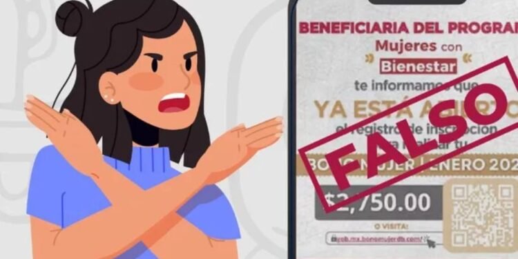 Alertan de fraude a través de redes sociales con supuesto Bono Mujer Bienestar