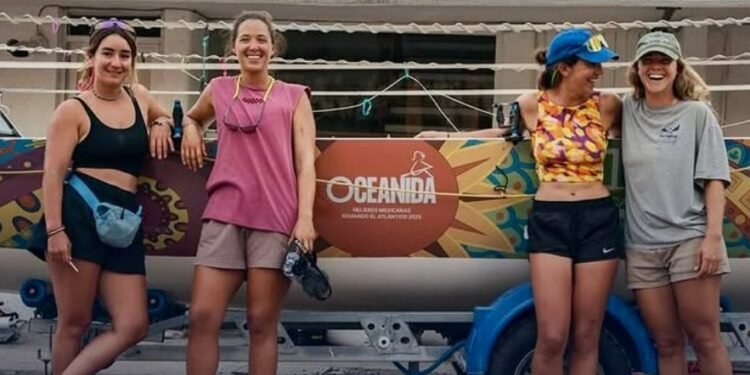 Hazaña en el Atlántico: mexicanas completan cruce histórico a remo