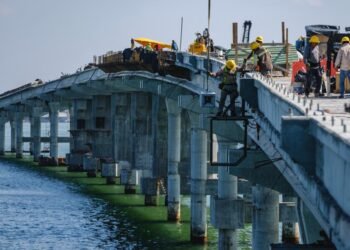 Puente Nichupté entra en su recta final de construcción; reportan 94.2% de avance