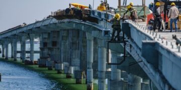 Puente Nichupté entra en su recta final de construcción; reportan 94.2% de avance