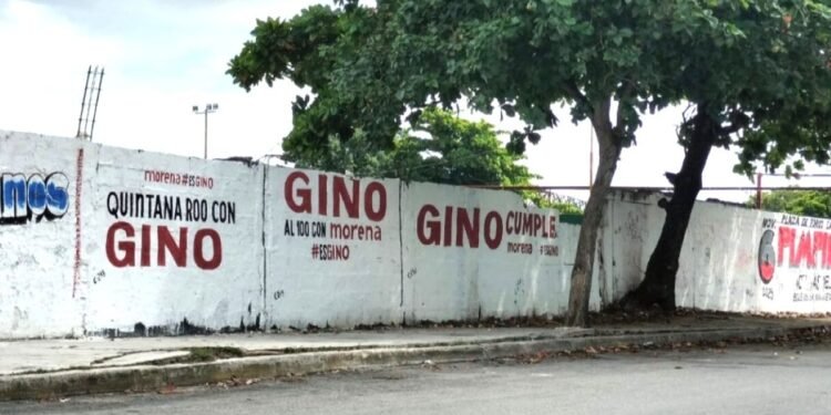 Va IEQROO contra bardas de Marybel y Eugenio; da 72 horas para retirarlas de la vía pública