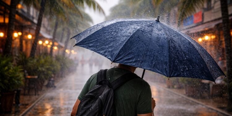 Advierten lluvias y rachas de viento en Quintana Roo hasta el domingo