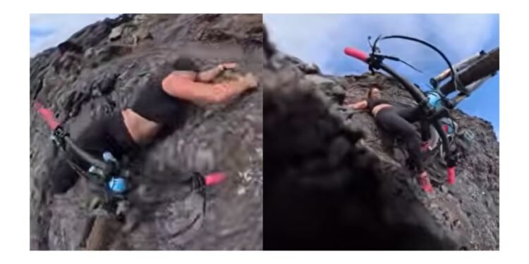 Influencer vive momento de terror en acantilado mientras grababa contenido