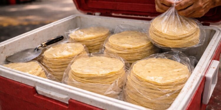 Profeco pone la lupa a tortillas vendidas en hieleras y motos
