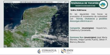 Alerta por lluvias fuertes en Quintana Roo y otros estados del país