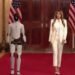Melania Trump camina junto a robot humanoide 100% estadounidense en la Casa Blanca