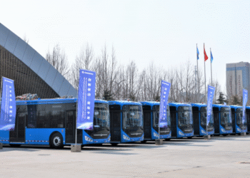 Trolebuses chinos se dirigen a México para operar durante el Mundial FIFA 2026