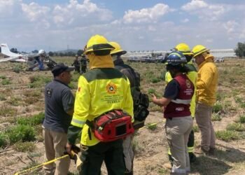 Se desploma avioneta en Puebla y deja tres muertos