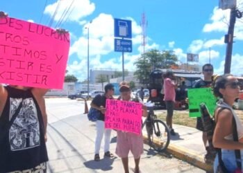 ¡Ciudadanos ya están hartos! Marcharán por acceso a playas en Tulum