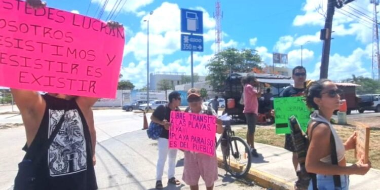 ¡Ciudadanos ya están hartos! Marcharán por acceso a playas en Tulum