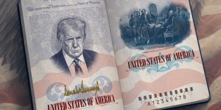 ¿Te imaginas este pasaporte? EU prepara edición con retrato de Trump