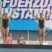Dupla quintanarroense logra bañarse de bronce en plataforma sincronizada