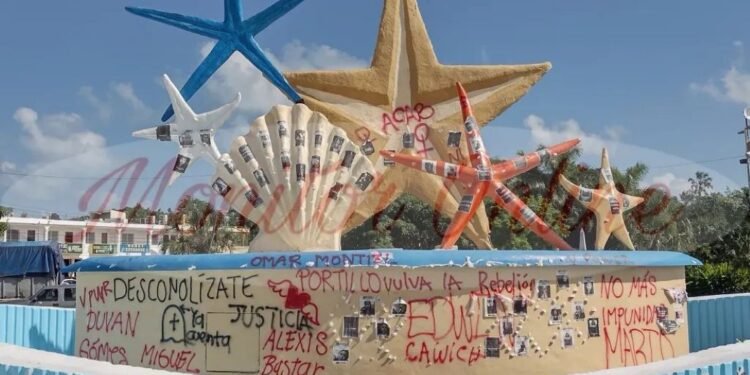 Denuncian abandono en monumentos de Cancún