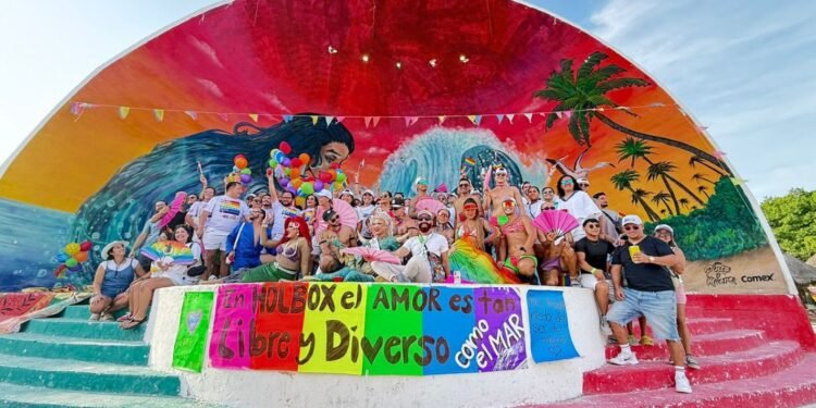 Llega el arcoiris a Holbox, se alista para su segunda Marcha Pride