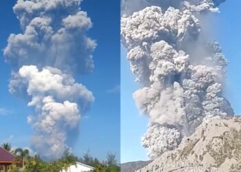 ¡Explota volcán en Indonesia y excursionistas corren por su vida! Esto es lo que pasó