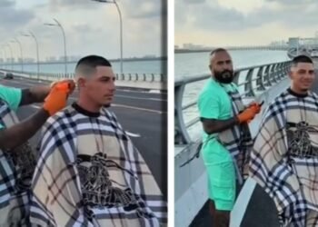 Choques, ciclistas caídos y videos virales. Así ha sido el debut del Puente Nichupté