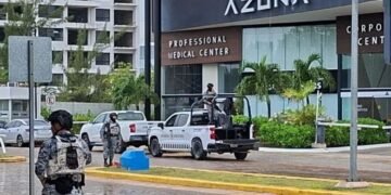 Catean Guardia Nacional y Fiscalía plaza Azuna