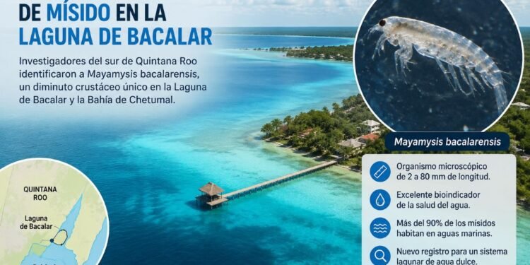 Científicos descubren organismo acuático nunca antes registrado en la Laguna de Bacalar