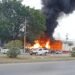 ¿Hay riesgo para la población? Controlan incendio en zona cercana a escuelas y viviendas