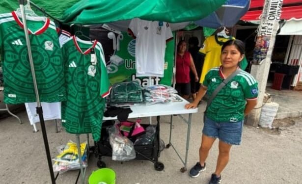 ¿Y si pierde México? Tianguistas de Cancún logran respiro económico por “fiebre mundialista”