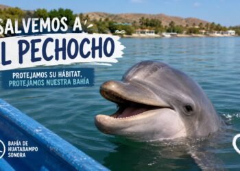 “Salvemos a El Pechocho”: crece movimiento para proteger al delfín más famoso del norte de México