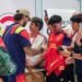 Con una recepción de lujo: así llegó la Selección de España a Puebla