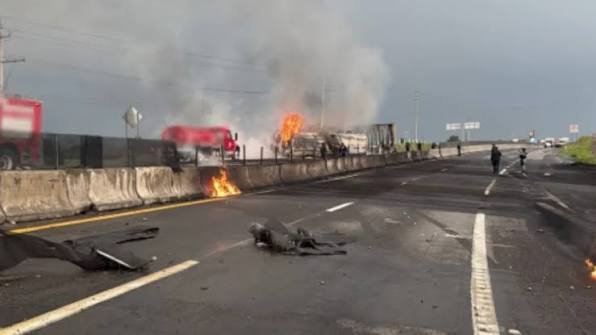 ¿Qué pasó en la carretera México-Veracruz? Explosión de pipa moviliza a autoridades