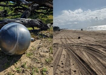 Alerta en playa australiana por objetos misteriosos que podrían venir del espacio