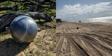 Alerta en playa australiana por objetos misteriosos que podrían venir del espacio