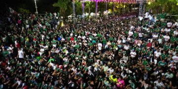 ¿Qué tal la desvelada? Cancunenses alargan la fiesta tras triunfo de México ante Ecuador