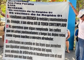 Explotan contra Aguakan; denuncian recibos impagables y colonias sin agua