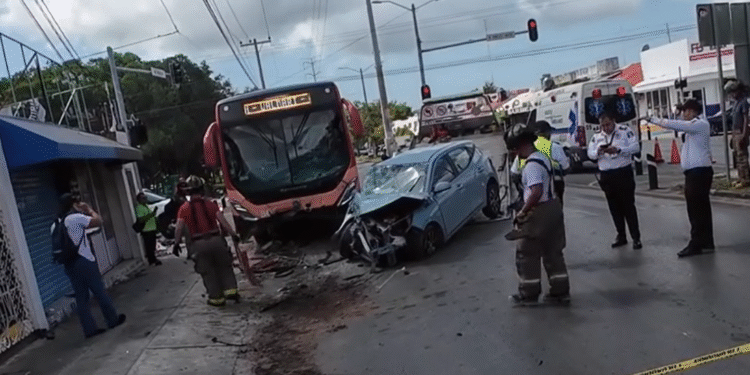 ¿Viste el video? Así fue el accidente que dejó siete lesionados en Cancún