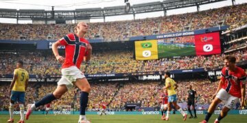 El curioso recuerdo del Mundial: Haaland aterriza en Noruega acompañado… ¿de un mapache?
