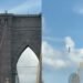 Salto extremo en Nueva York: hombre se lanza desnudo desde el Puente de Brooklyn