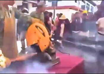 Arma hechiza se dispara durante jornada de desarme en Tzintzuntzan; reportan cuatro heridos
