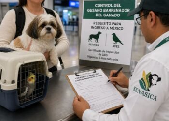 Gusano barrenador cambia las reglas: México refuerza requisitos para perros y aves que llegan de EU