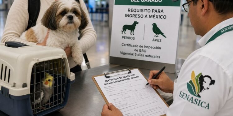 Gusano barrenador cambia las reglas: México refuerza requisitos para perros y aves que llegan de EU