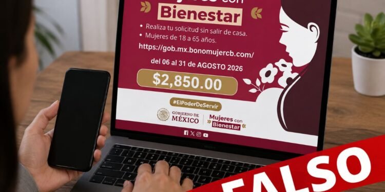 ¿Te ofrecen 2 mil 850 pesos de “Mujeres con Bienestar”? Gobierno alerta por página falsa