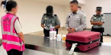 ¡Maleta sospechosa en Cancún! Aseguran cinco kilos de ketamina en el aeropuerto