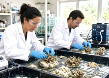Científicas de la UNAM crían corales en laboratorio para rescatar arrecifes del Caribe
