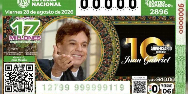 Boleto conmemorativo de Juan Gabriel