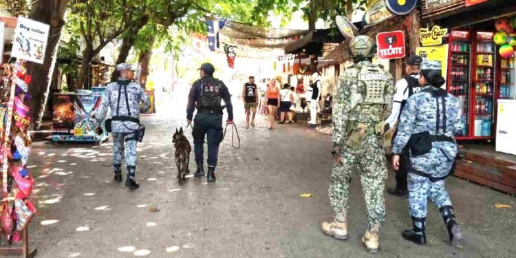 ¡Más policías en la Quinta Avenida! Playa del Carmen se pone en modo “vigilancia reforzada”