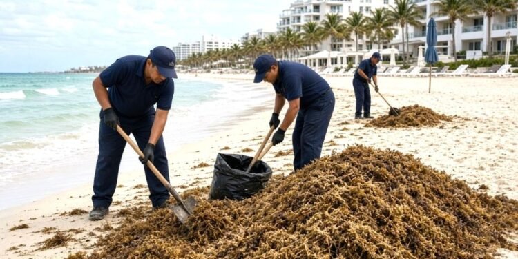 El sargazo sí llega a la playa… el seguro no