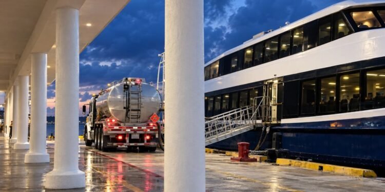 ¡Golpe en el muelle! Ferry de Ultramar choca con embarcación de Xcaret en Cozumel