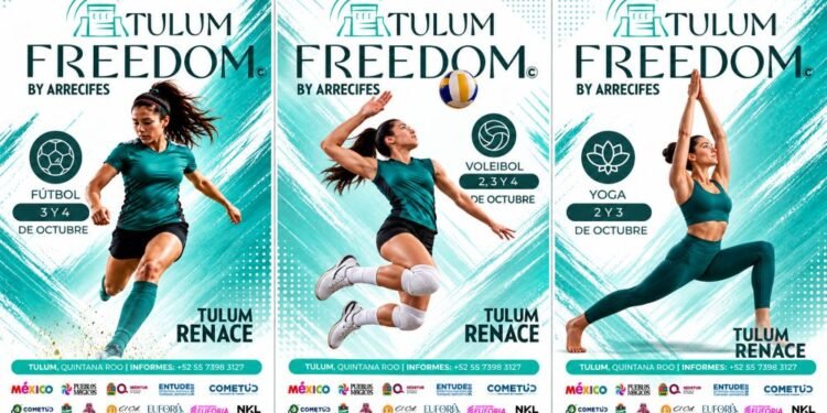 Tulum prepara tres días de fútbol, voleibol y yoga para atraer visitantes