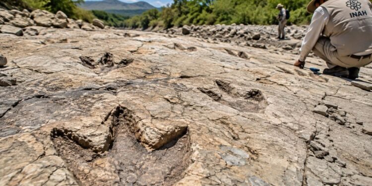 ¡Dinosaurios en Michoacán! INAH descubre 50 huellas de hace 65 millones de años
